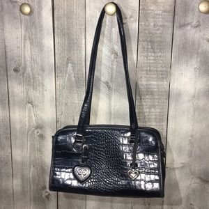 Brighton Black Leather Shoulder Bag